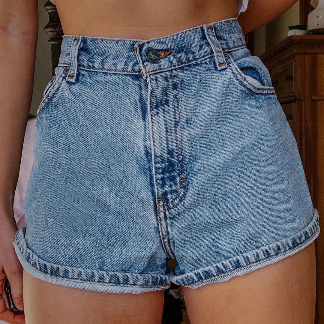 Short Vaquero Mujer Estilo Casual Urbano