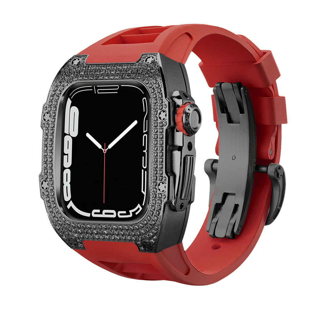 Correa de Reloj con Caja de Diamantes | Estilo Exclusivo Flow Hasta La Muerte