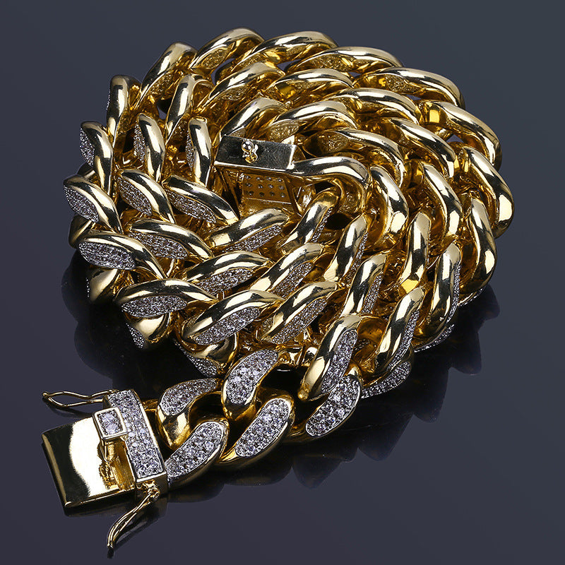 Cadena Grande de Oro para Hombre – Estilo Cubano Miami | Flow Callejero de Lujo
