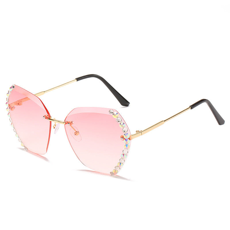 Gafas de Sol Sin Montura con Diamantes – Glamour y Brillo Total