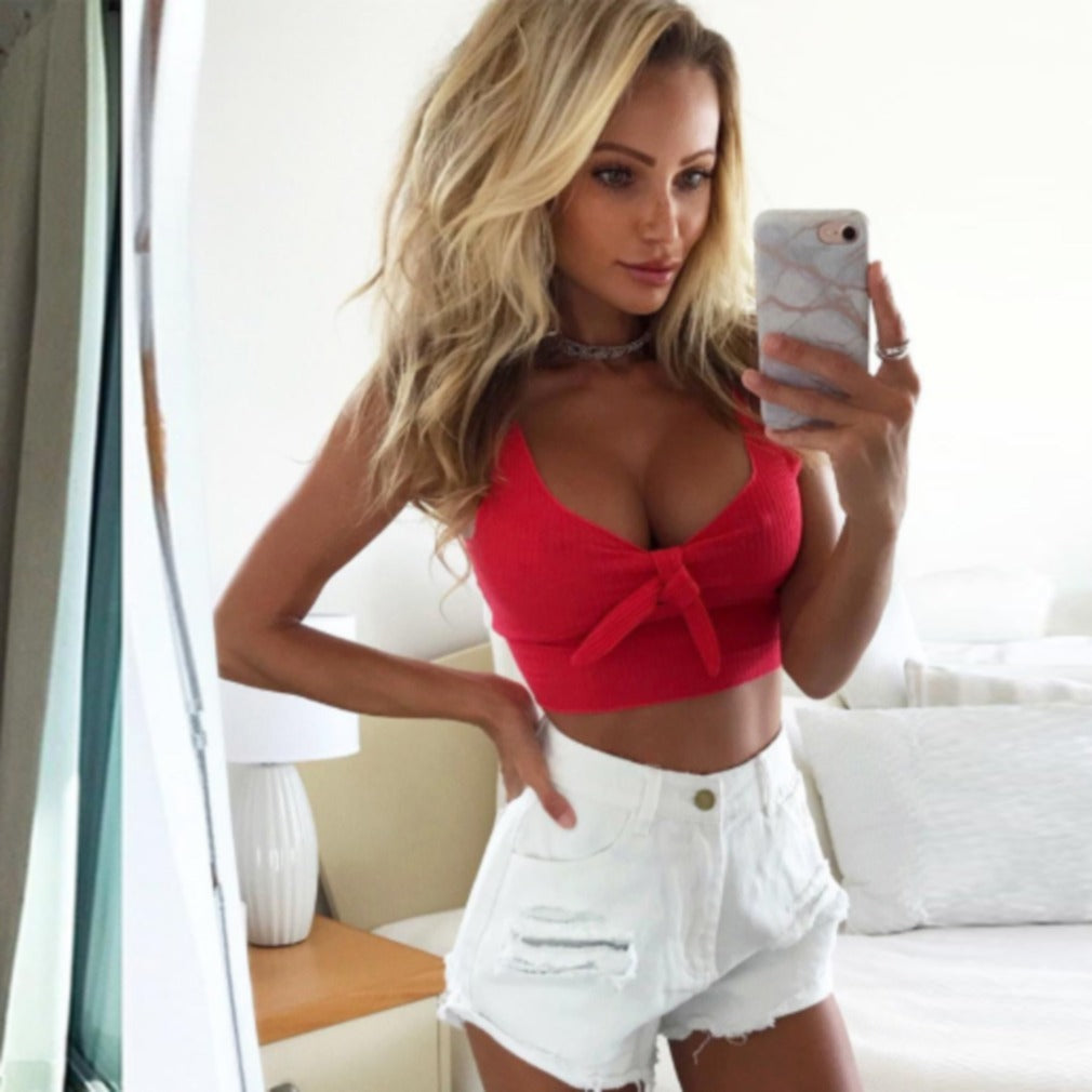 Top cruzado con lazo – Sexy, de moda y con flow total