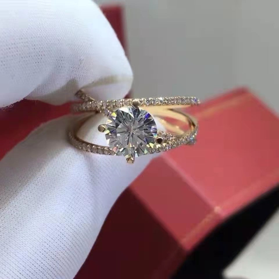 Anillo "Three Lives III" de moissanita – 1 quilate de amor eterno