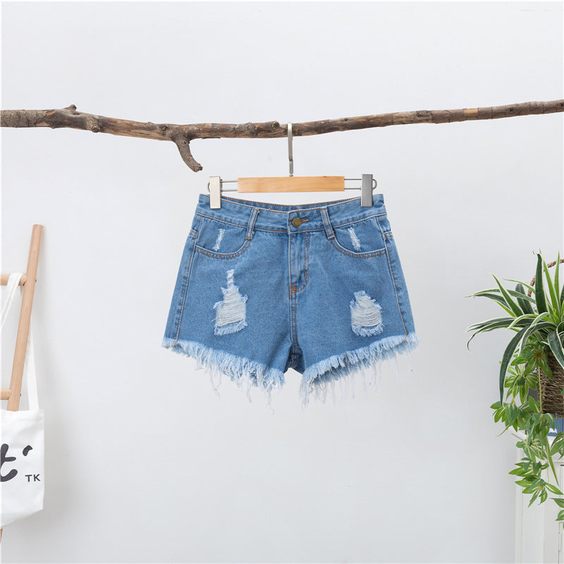 Pantalones Cortos Vaqueros Mujer – Cintura Alta y Pierna Ancha Estilo Oversize