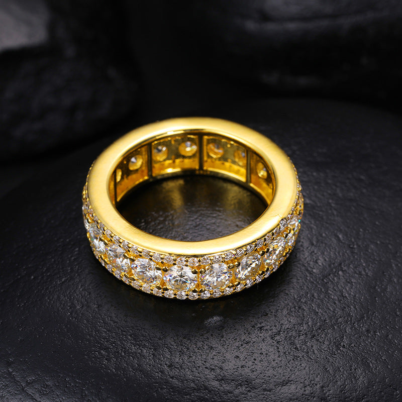 Anillo de Moissanita Exquisito en Plata S925 –Elegancia y Brillo Inigualable