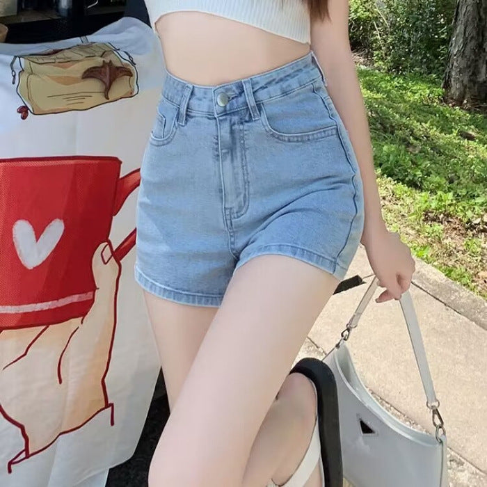 Shorts vaqueros cruzados azul claro – Verano sexy ☀️