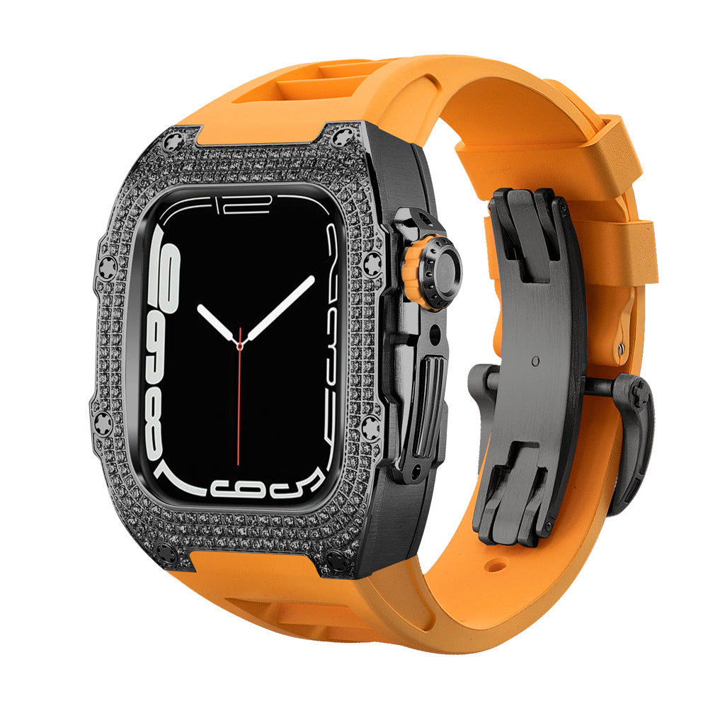 Correa de Reloj con Caja de Diamantes | Estilo Exclusivo Flow Hasta La Muerte