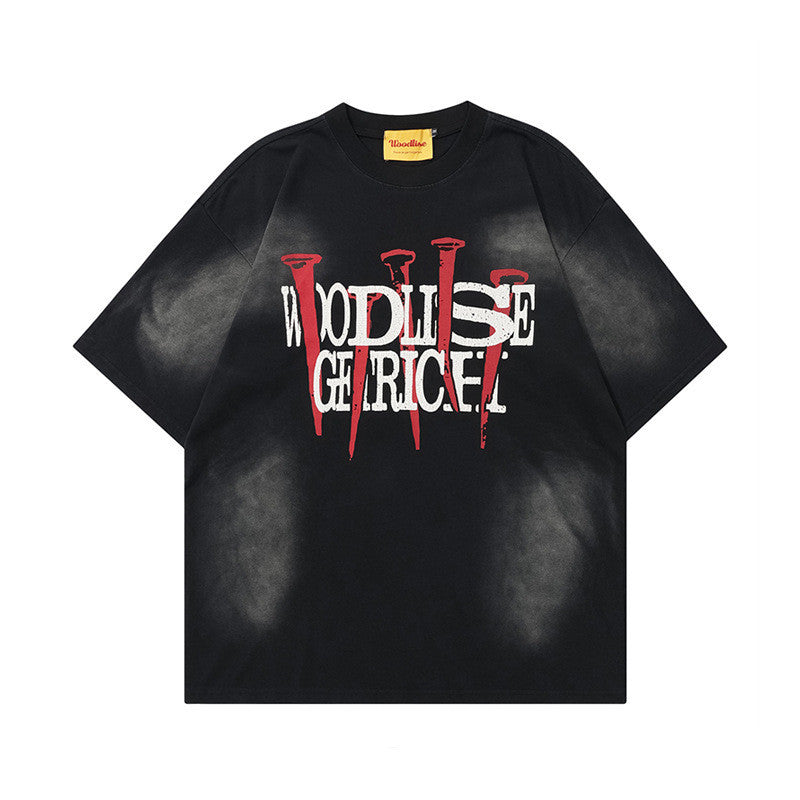 Camiseta unisex holgada informal de manga corta