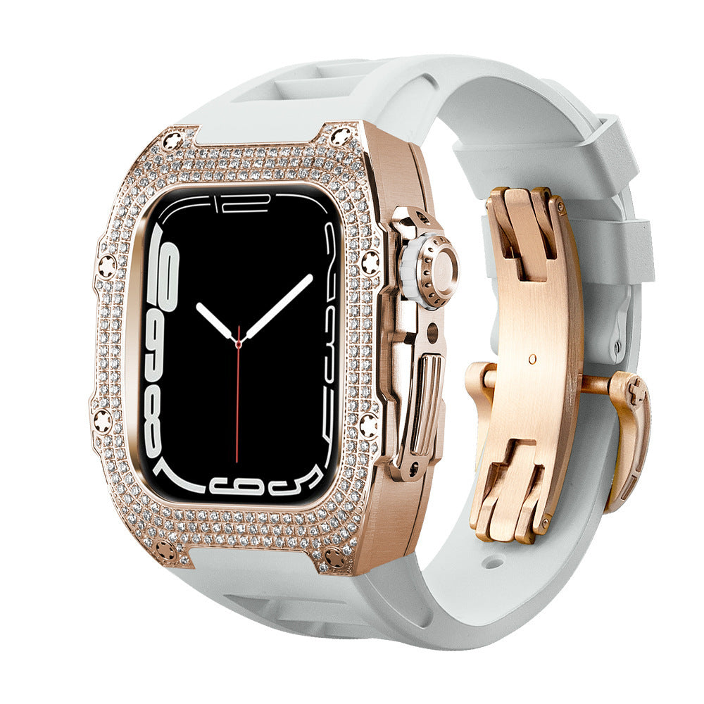 Correa de Reloj con Caja de Diamantes | Estilo Exclusivo Flow Hasta La Muerte