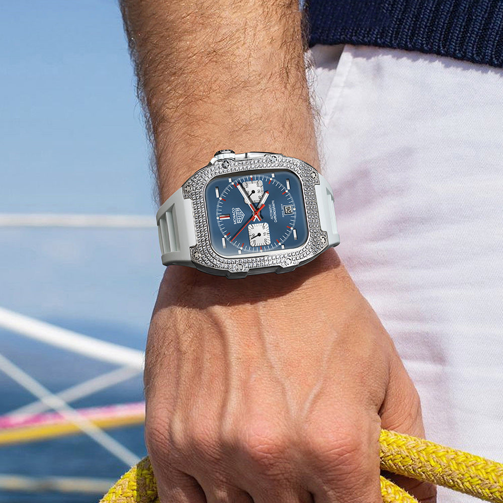 Correa de Reloj con Caja de Diamantes | Estilo Exclusivo Flow Hasta La Muerte