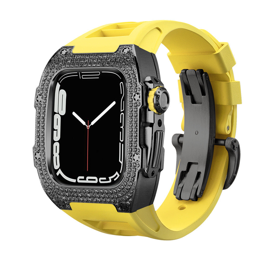 Correa de Reloj con Caja de Diamantes | Estilo Exclusivo Flow Hasta La Muerte