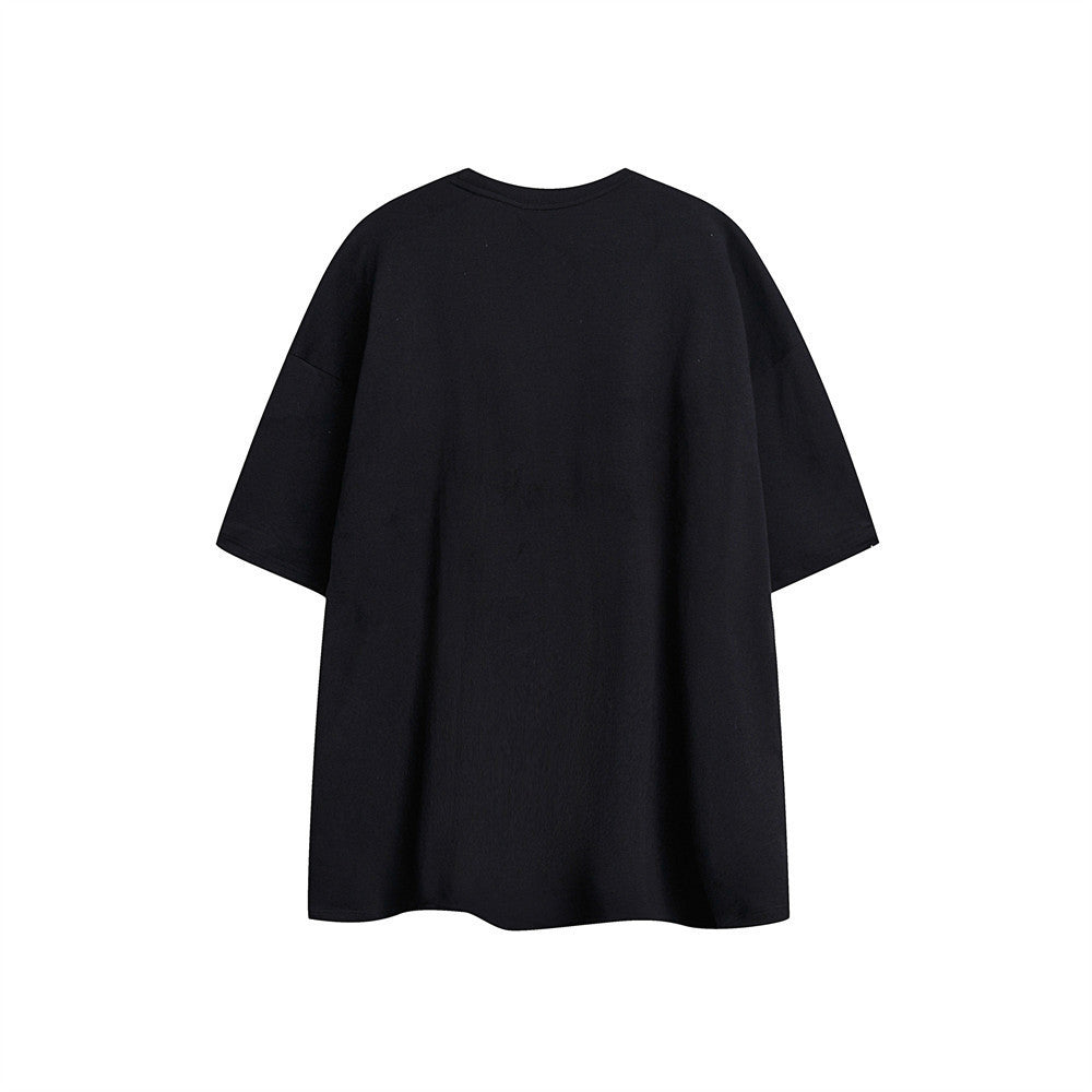Camiseta Hombre con Parche | Manga Corta Estilo Urbano
