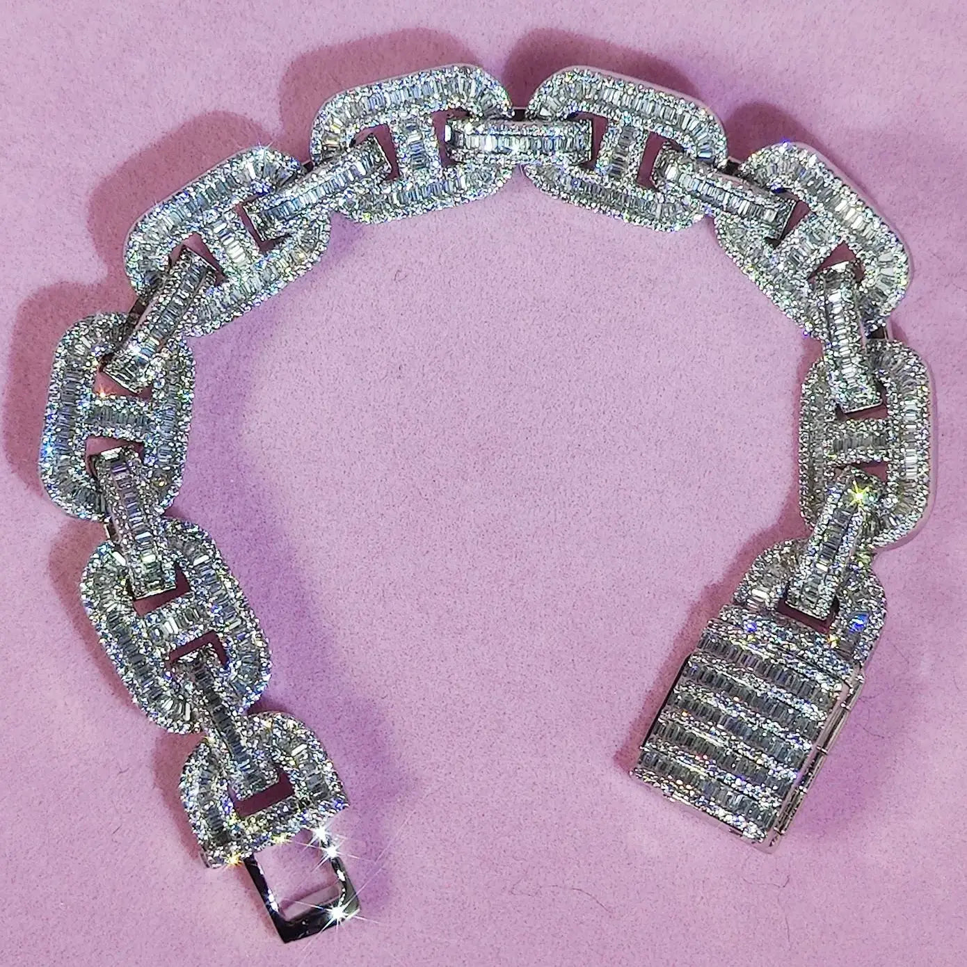 Pulsera iced out coffee bean trap con circonitas 5A de lujo para hombre y mujer