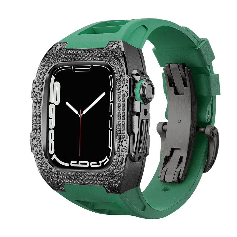 Correa de Reloj con Caja de Diamantes | Estilo Exclusivo Flow Hasta La Muerte