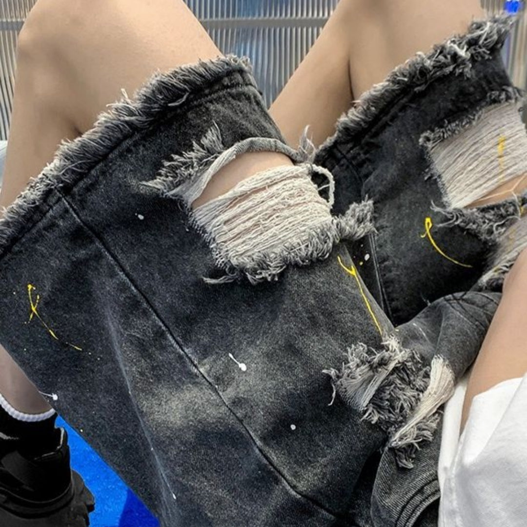 Short Vaquero Roto | Streetwear con Efecto Desgastado