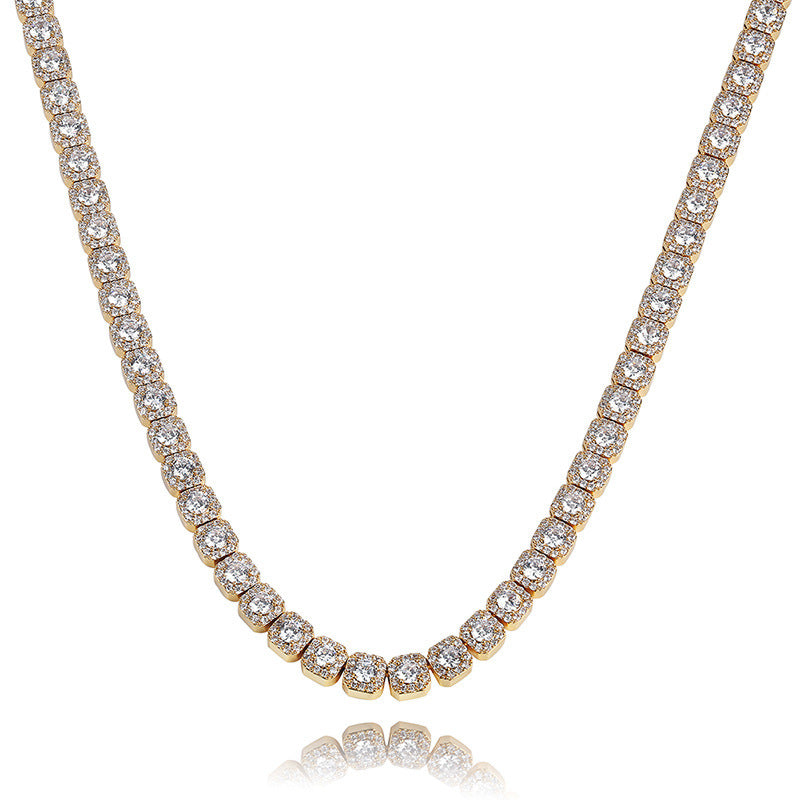 Collar de Ciruela de Circonitas – Estilo Plum Blossom Elegante