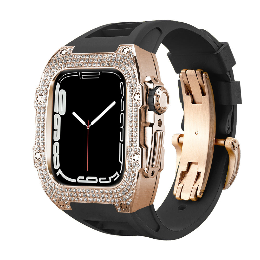 Correa de Reloj con Caja de Diamantes | Estilo Exclusivo Flow Hasta La Muerte