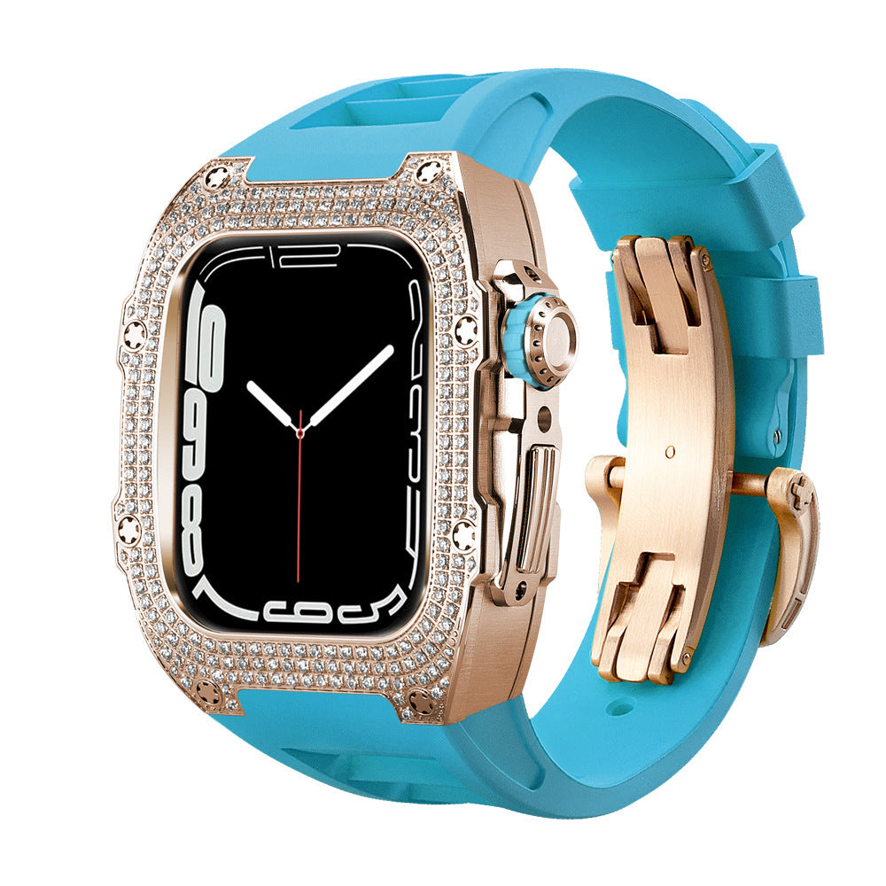 Correa de Reloj con Caja de Diamantes | Estilo Exclusivo Flow Hasta La Muerte