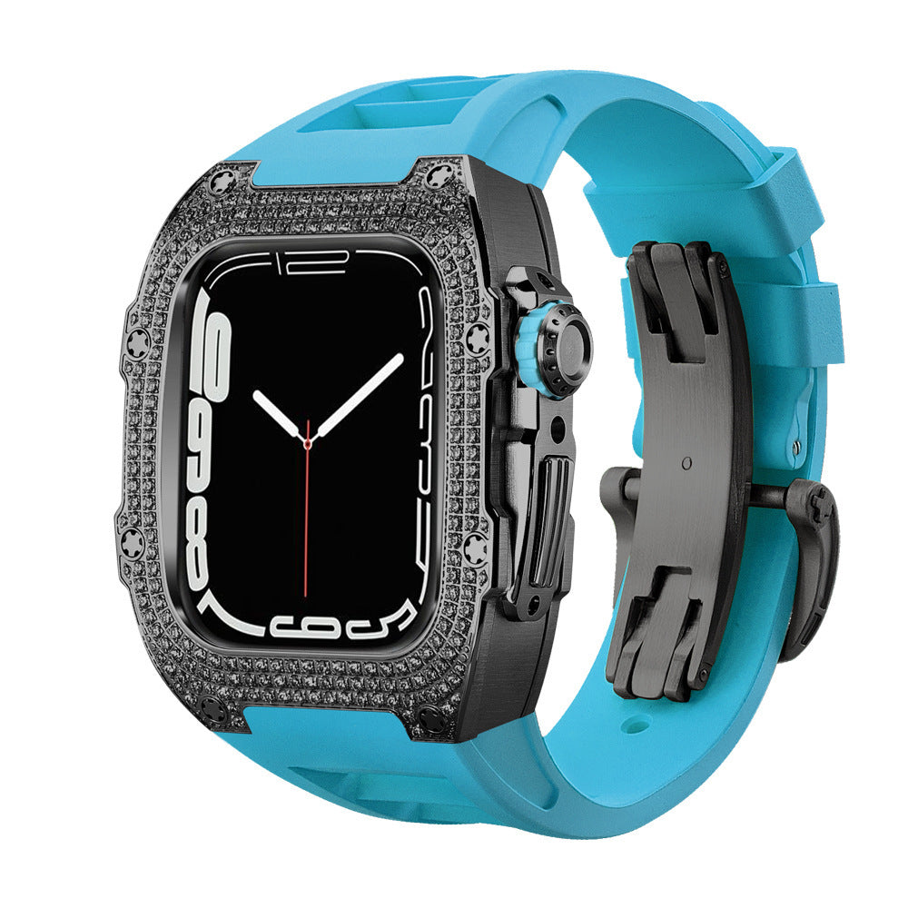 Correa de Reloj con Caja de Diamantes | Estilo Exclusivo Flow Hasta La Muerte