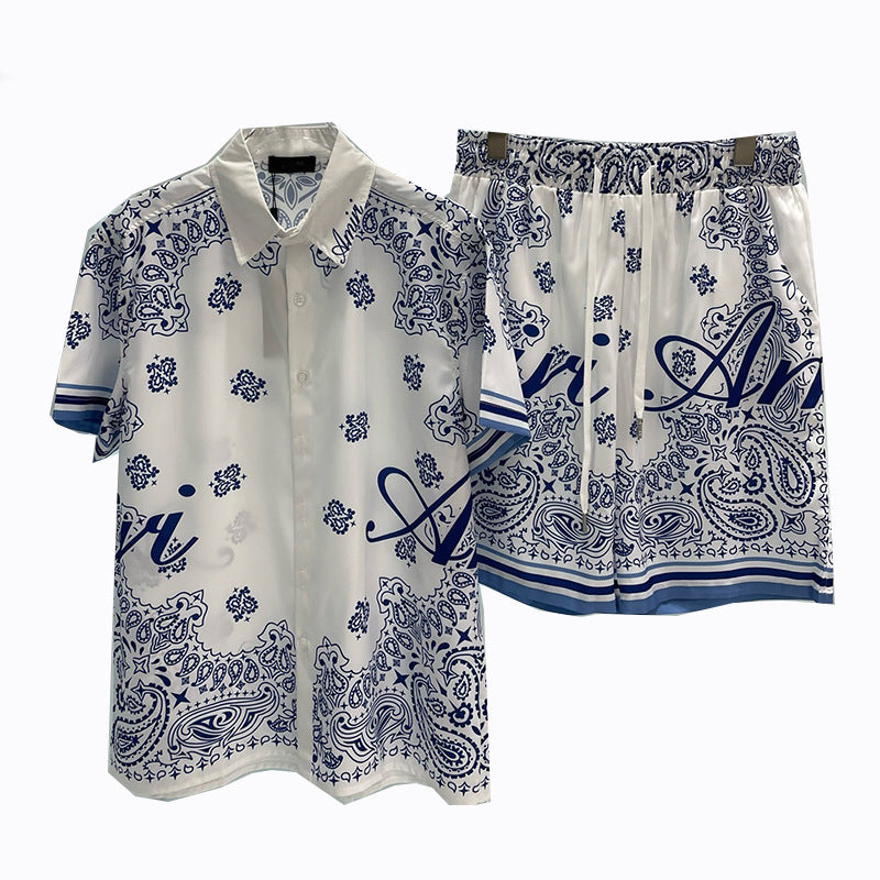 Conjunto Hombre Camisa y Shorts Casual Playa – Estilo Amiri