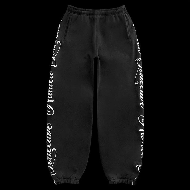 Conjunto Monogramado de Cárdigan y Pantalones Deportivos – Moda Streetwear