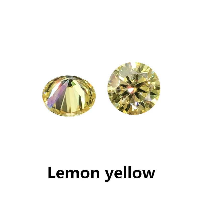 1-2 CT Blue Green Moissanite Stud Earrings for Men & Women S925 Silver 18K Gold Plated Earrings Pass Diamond Test GRA Jewelry