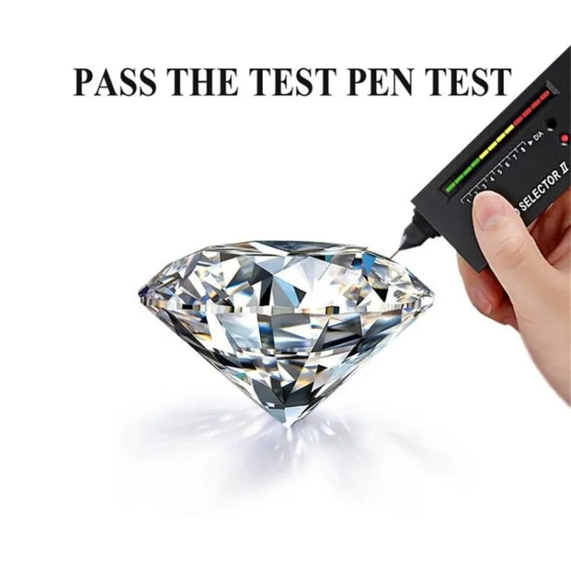 1-2 CT Blue Green Moissanite Stud Earrings for Men & Women S925 Silver 18K Gold Plated Earrings Pass Diamond Test GRA Jewelry