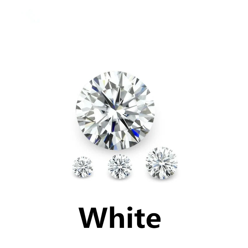 1-2 CT Blue Green Moissanite Stud Earrings for Men & Women S925 Silver 18K Gold Plated Earrings Pass Diamond Test GRA Jewelry