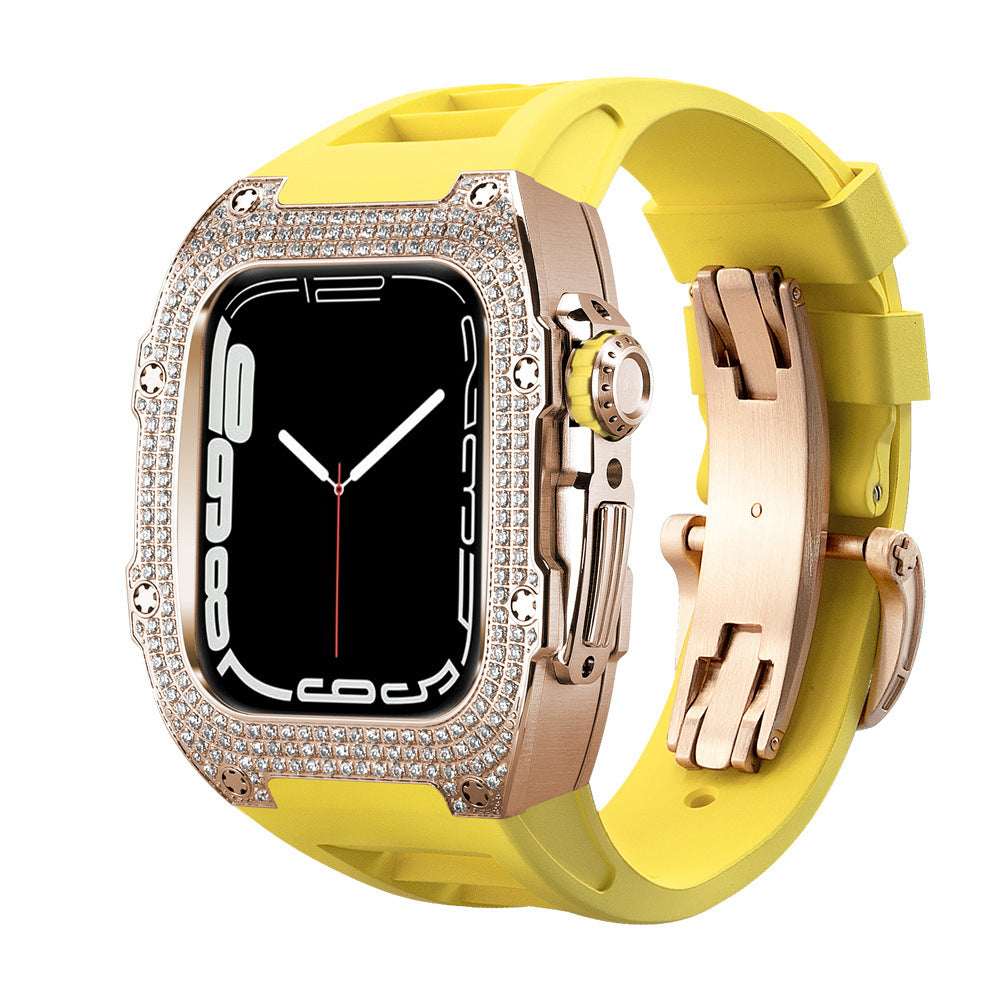 Correa de Reloj con Caja de Diamantes | Estilo Exclusivo Flow Hasta La Muerte