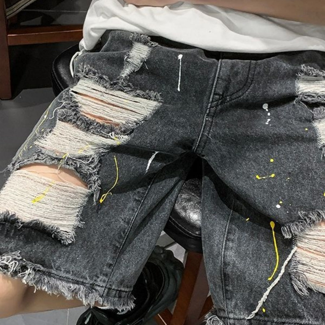 Short Vaquero Roto | Streetwear con Efecto Desgastado