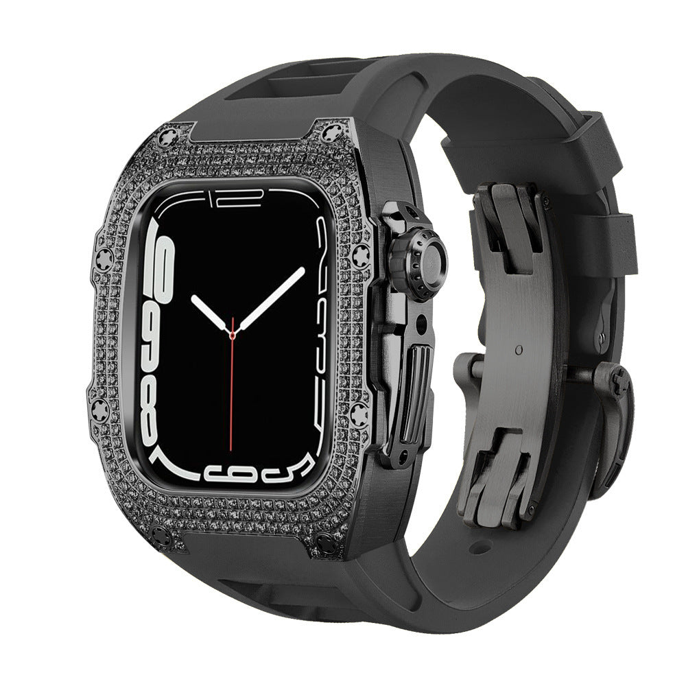 Correa de Reloj con Caja de Diamantes | Estilo Exclusivo Flow Hasta La Muerte