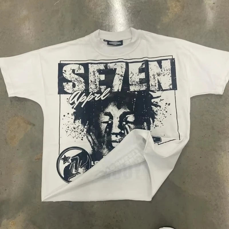 Camiseta Estilo Harajuku Y2K Hip Hop | Oversize Streetwear Femenino