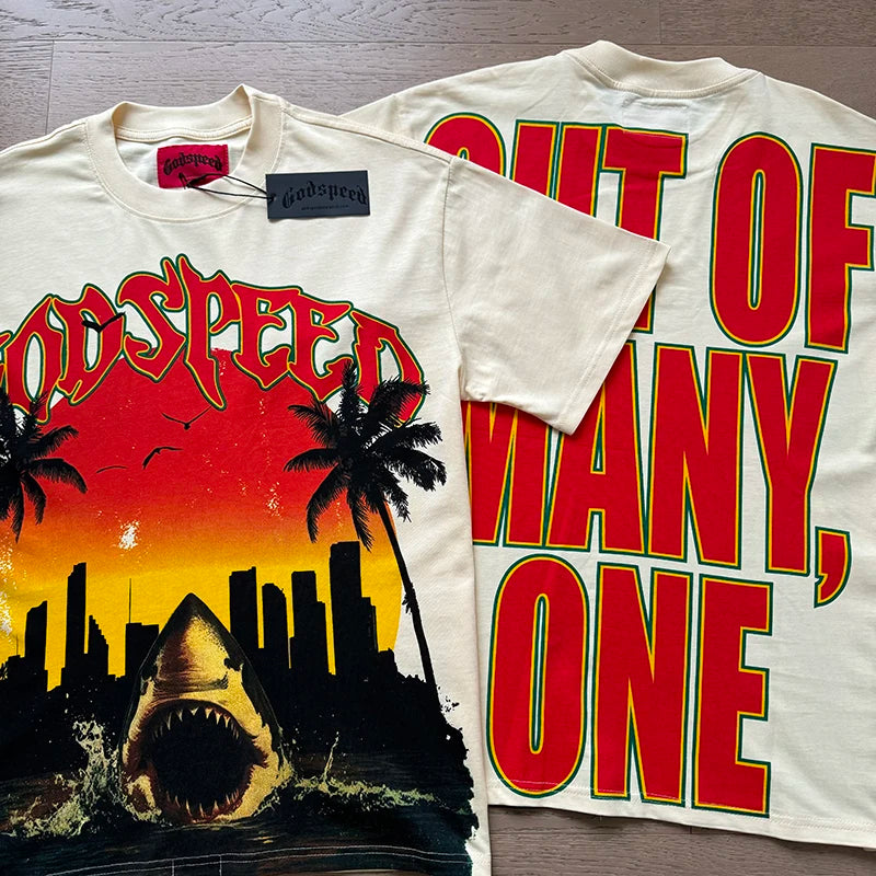 Camiseta GOD SPEED Estilo Vintage – Unisex | Moda Hip Hop Verano 2025