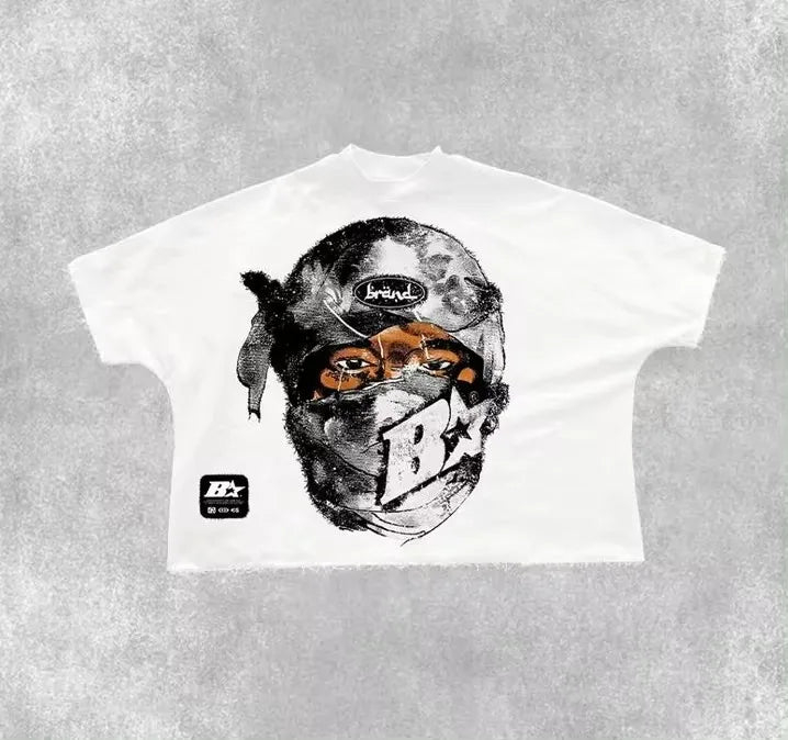 Camiseta Oversize Punk Y2K Gráfica Unisex | Estilo Harajuku Streetwear