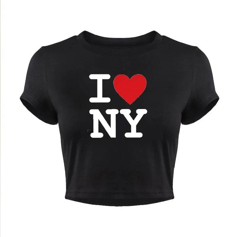 Camiseta Mujer Manga Corta con Letras | Streetwear Cute y Trendy