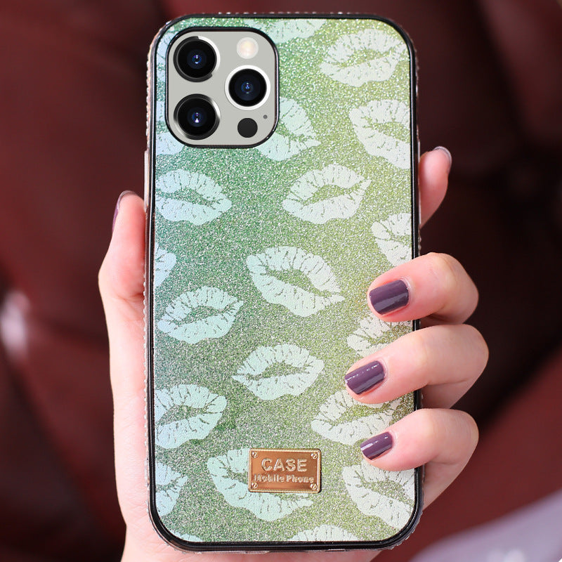 Funda de móvil con diseño brillante de diamantes tachonados y estilo explosión de personalidad.