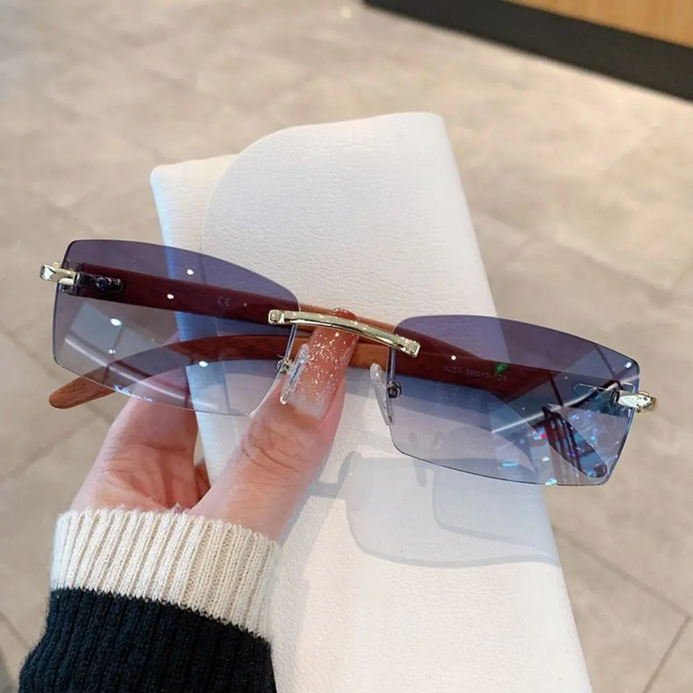 Gafas de Sol Retro CORTADAS sin Montura | Estilo Trap UV400