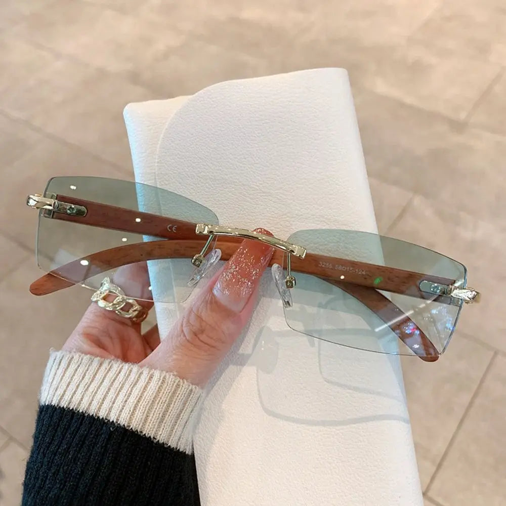 Gafas de Sol Retro CORTADAS sin Montura | Estilo Trap UV400