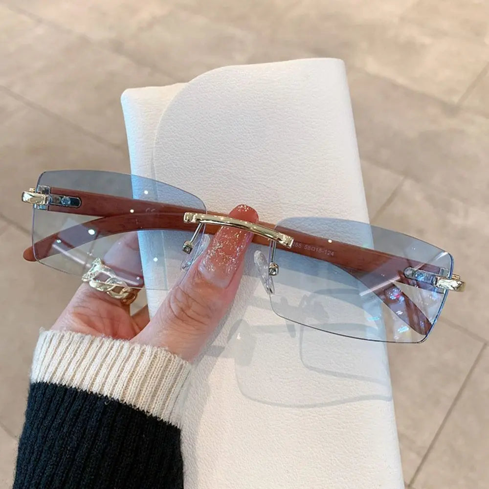 Gafas de Sol Retro CORTADAS sin Montura | Estilo Trap UV400