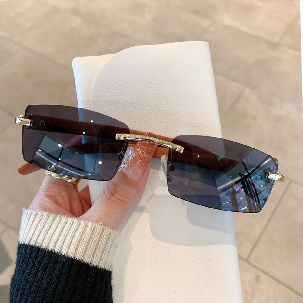 Gafas de Sol Retro CORTADAS sin Montura | Estilo Trap UV400