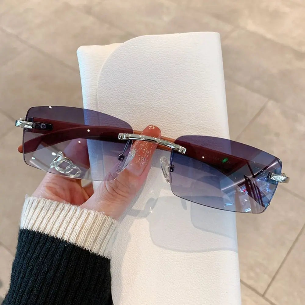 Gafas de Sol Retro CORTADAS sin Montura | Estilo Trap UV400