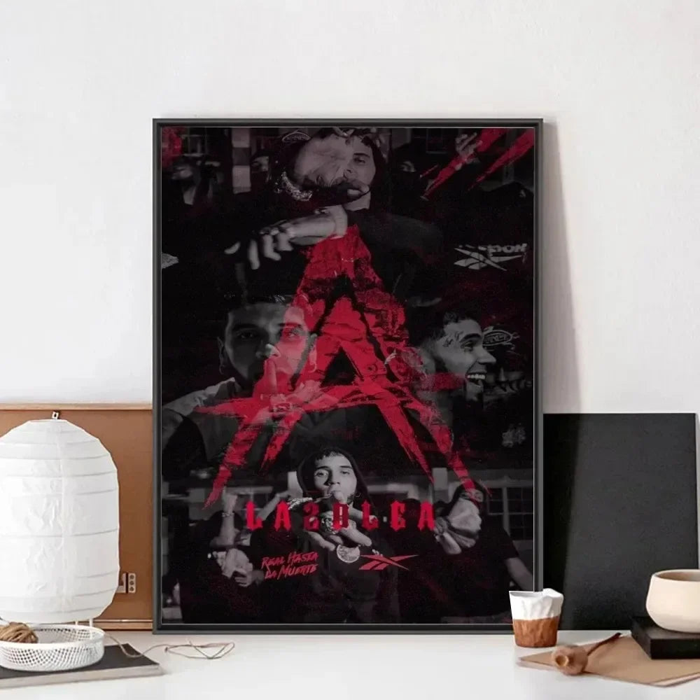 Poster Anuel AA Vintage Trap – Arte Urbano en Papel Kraft