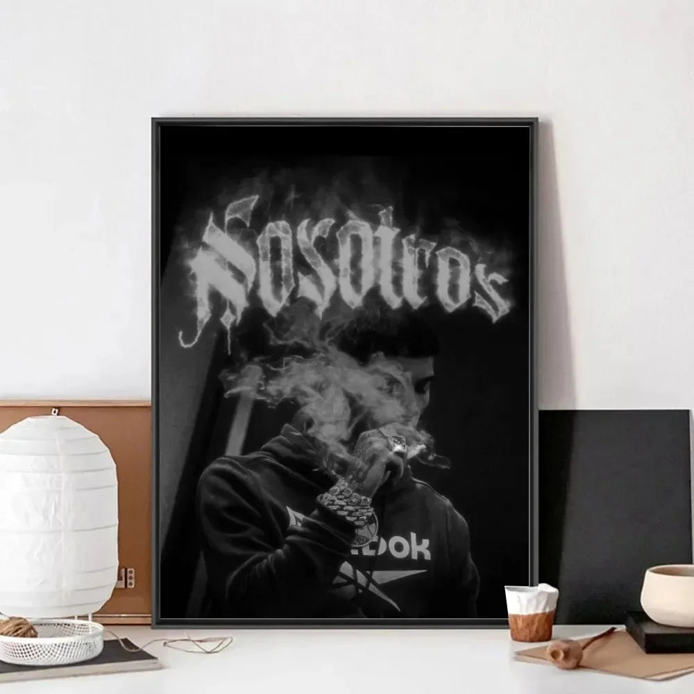 Poster Anuel AA Vintage Trap – Arte Urbano en Papel Kraft