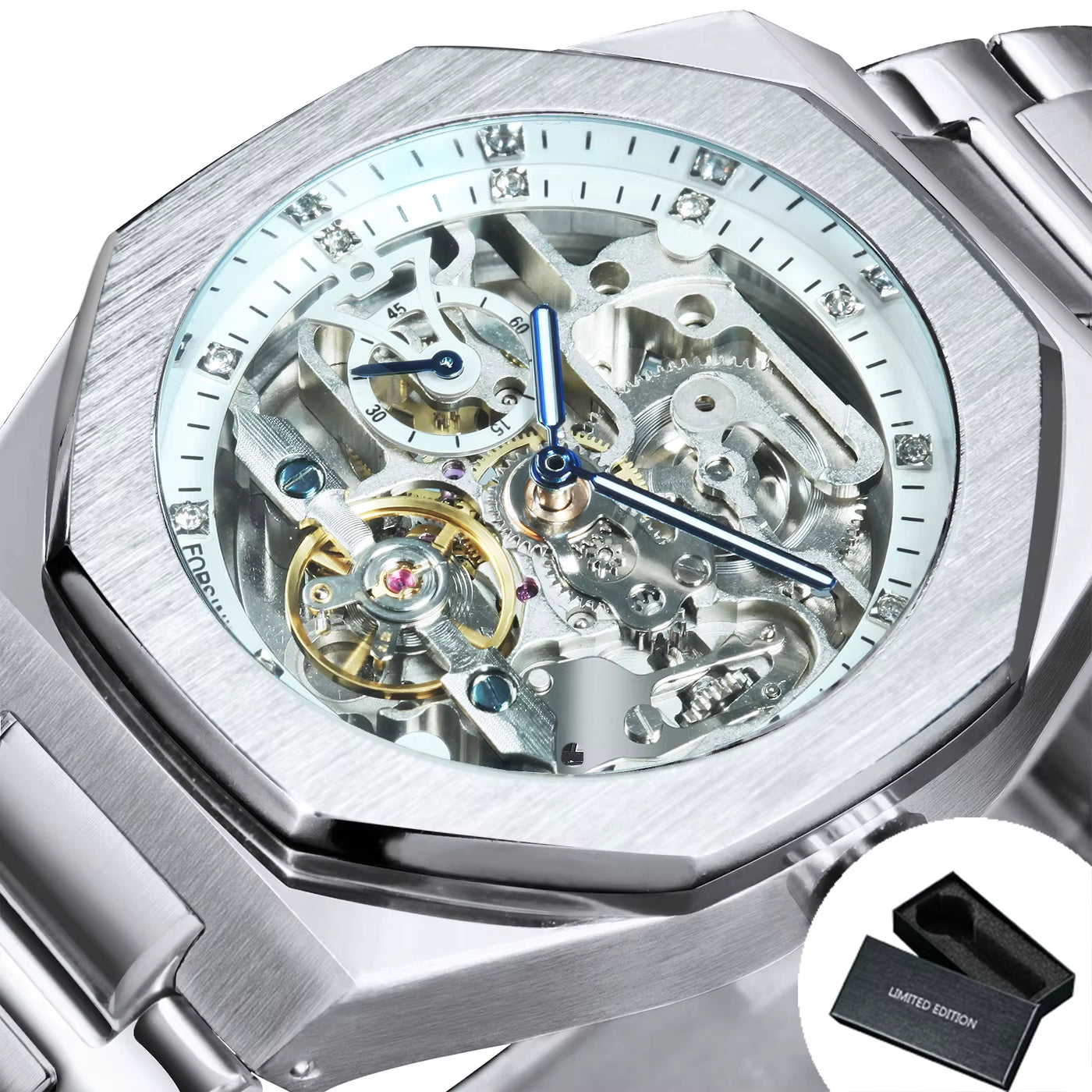 Reloj Automático Skeleton 3D – Estilo Deportivo Trap Mecánico