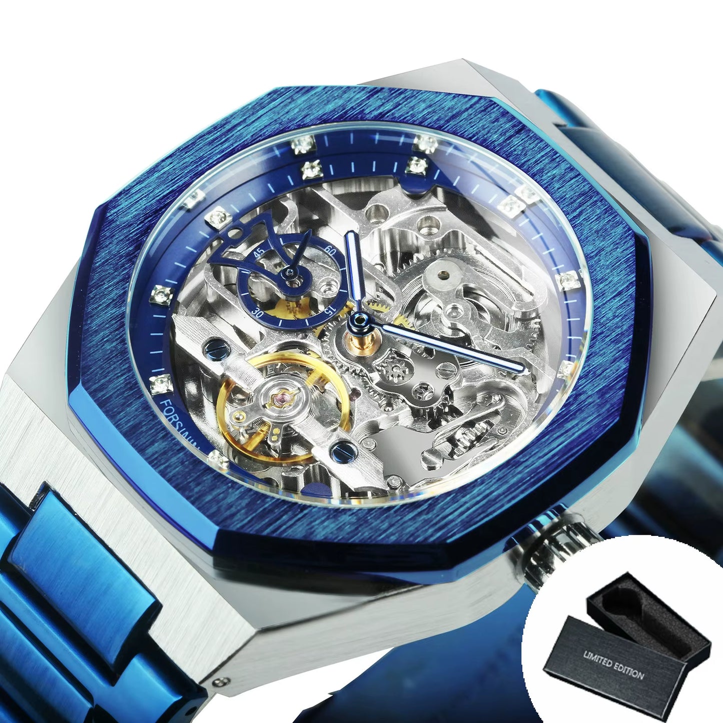 Reloj Automático Skeleton 3D – Estilo Deportivo Trap Mecánico
