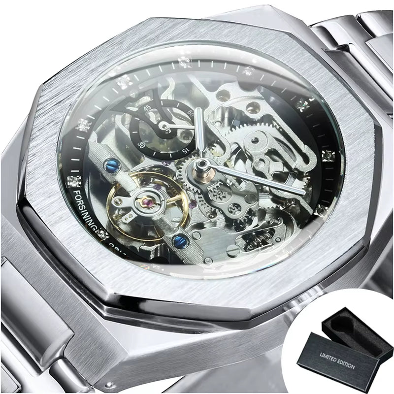 Reloj Automático Skeleton 3D – Estilo Deportivo Trap Mecánico