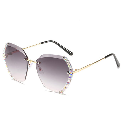 Gafas de Sol  Sin Montura con Diamantes – Glamour y Brillo Total
