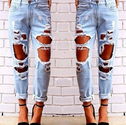 Jeans rotos extremos estilo USA/EU – Salvajes y atrevidos