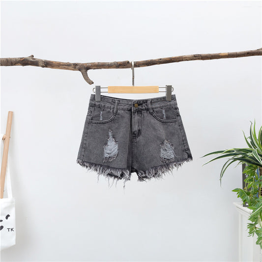 Pantalones Cortos Vaqueros Mujer – Cintura Alta y Pierna Ancha Estilo Oversize