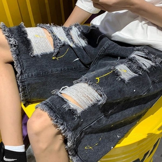 Short Vaquero Roto | Streetwear con Efecto Desgastado