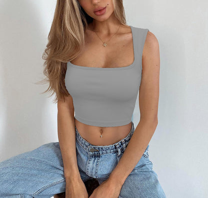 Camisola de yoga sin mangas y sin costuras para mujer | Flow